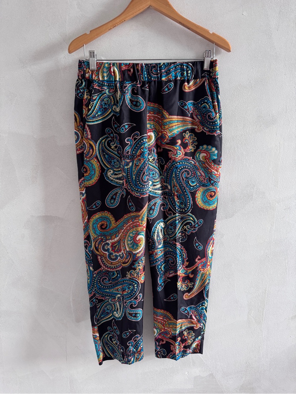 J. Crew - Black Paisley-Print Elastic-Waist Silk Pants